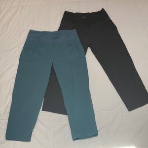 Set of two PrAna summit Capri pants.